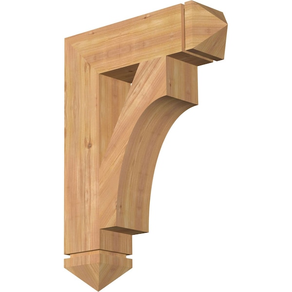 Ekena Millwork Westlake Arts & Crafts Smooth Bracket, Western Red Cedar, 5 1/2"W x 22"D x 30"H BKT06X22X30WTL03SWR - main